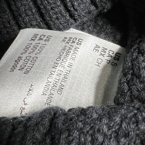 Club Room Sweater Mens Small Black Chunky Shawl Collar Cardigan NWT MSRP $70 - Picture 7 of 8